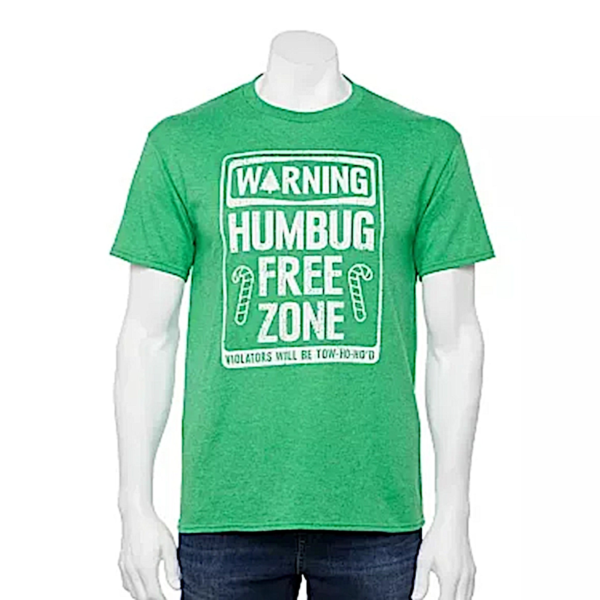 Men's Graphic T-shirt | Adult Humor | Humbug Free Zone Tee - Celebrate Together - Shirts