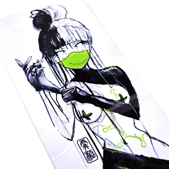 Demon Nurse Anime Decal | Let Me Get My Gloves On First Waterproof Sticker - A Gothic Universe - Decals