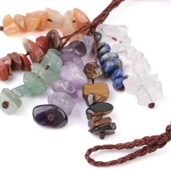 Crystals Window Decor | Tree Of Life Chakra Tumble Stones - A Gothic Universe - Sun Catcher