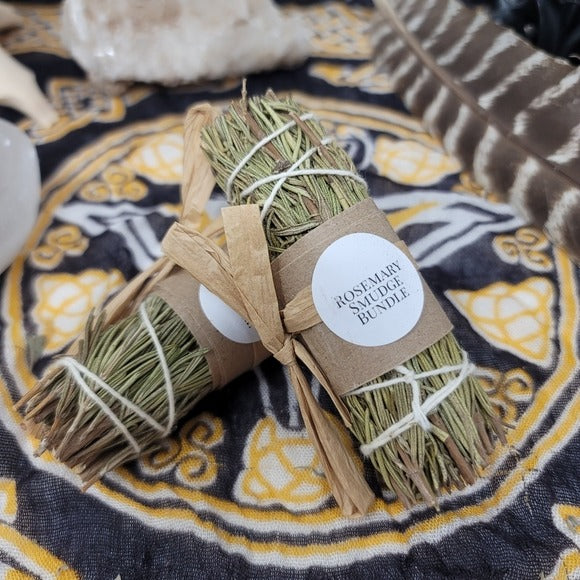 Rosemary Sage | Smudge/Cleanse Yourself & Your Home Set of Two w/Sack - A Gothic Universe - Smudging Sets