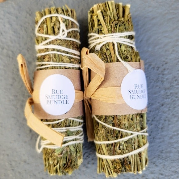 Rue & White Sage | Smudge/Cleanse Yourself & Your Home Set of Two w/Sack - A Gothic Universe - Smudging Sets