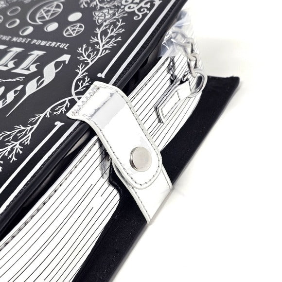 Spellbound Sinner Crossbody Bag | Black Gothic Witchy Print - Trickz Ń Treatz - Crossbody Bag