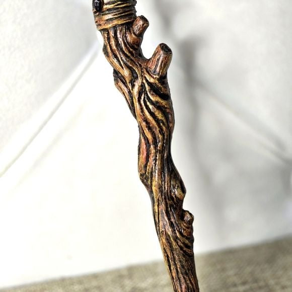 Witch's Wand | Brown Hand Painted Acrylic 9½" - A Gothic Universe - Wand