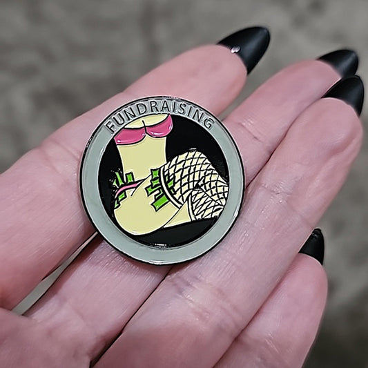 Enamel Lapel Pin | Adult Humor | Stripper BDSM Kinky Dancer Black Pin - A Gothic Universe - Lapel Pins