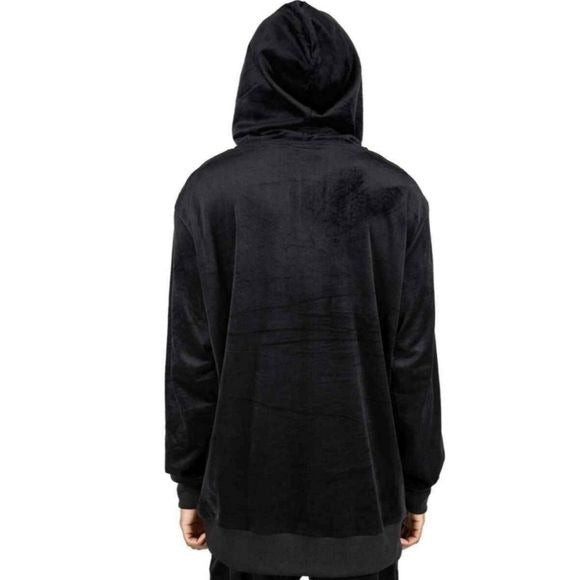 Fester Velour Unisex Hoodie | Black Soft Cotton - Killstar - Hoodies