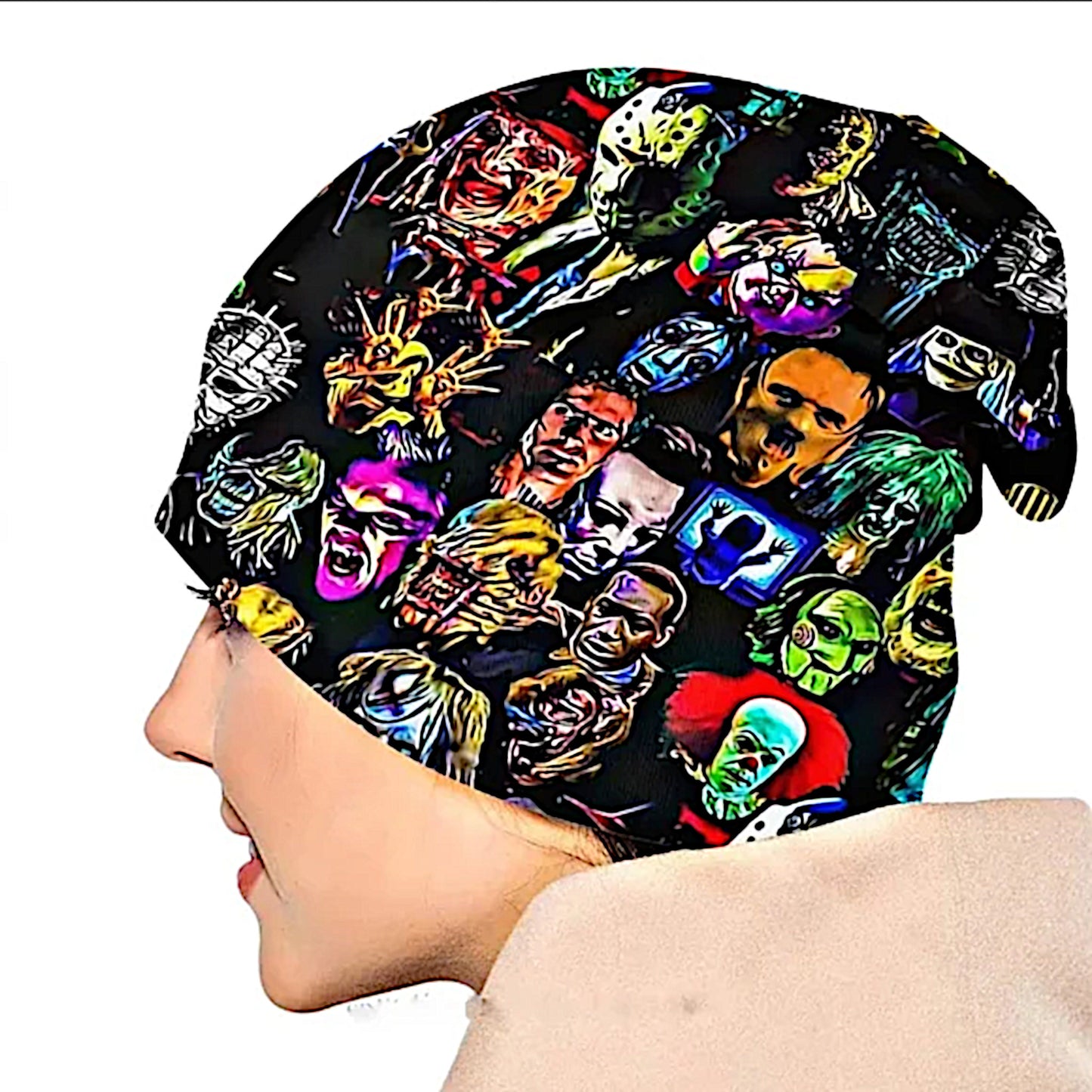 Horror Fan Favorite Beanie | Unisex | Bright Colors Silky Smooth Fade Resistance - A Gothic Universe - Beanies