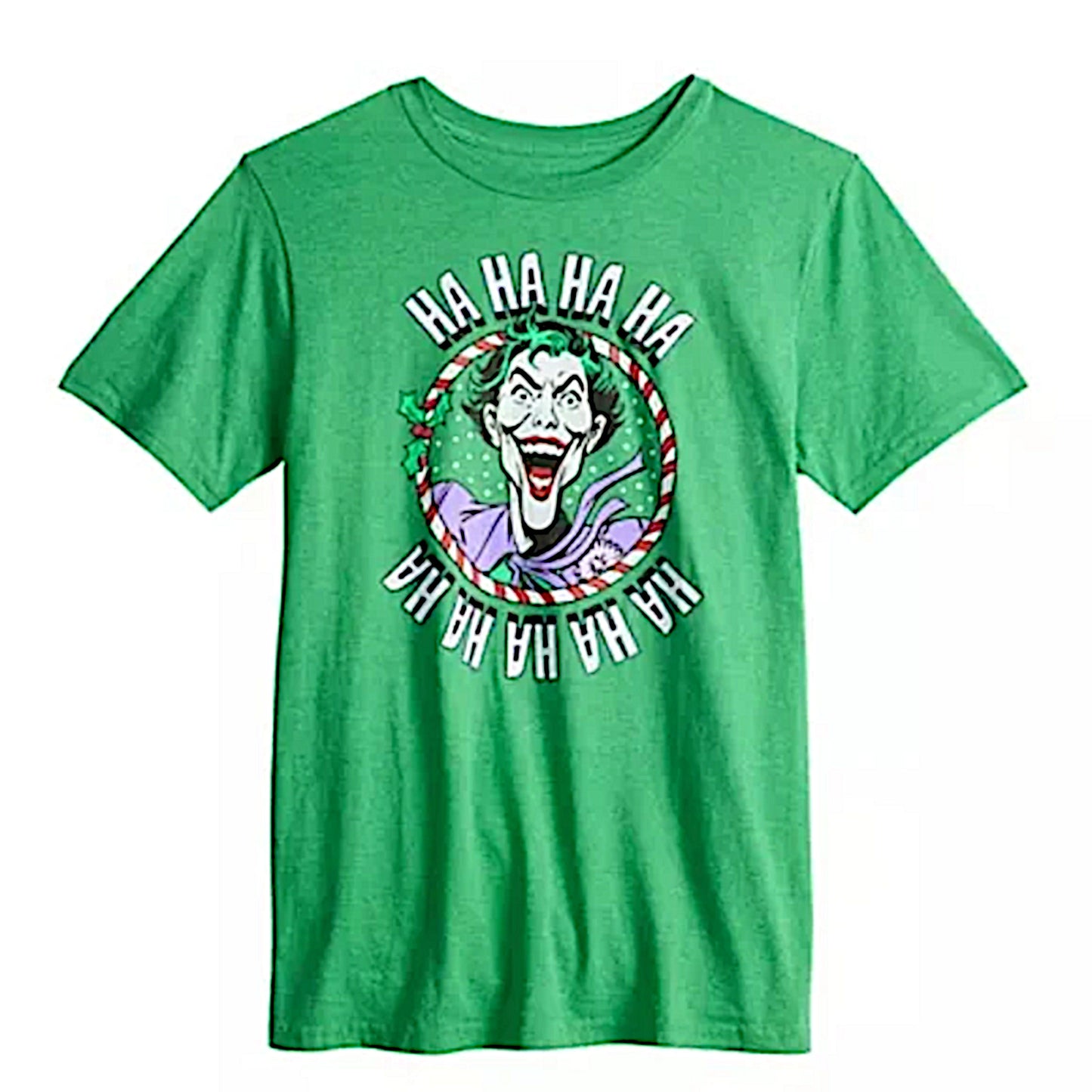 The Joker Men's T-Shirt | Crew Neck Cotton Holiday Graphic Tee - DC Comics - Shirts