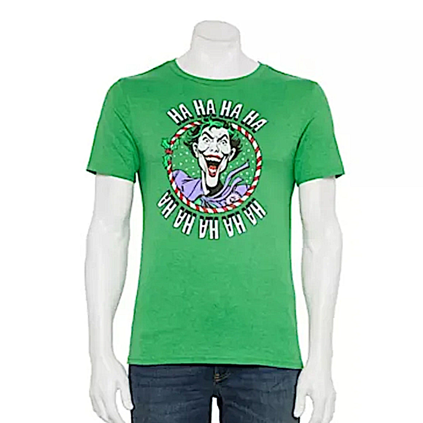 The Joker Men's T-Shirt | Crew Neck Cotton Holiday Graphic Tee - DC Comics - Shirts