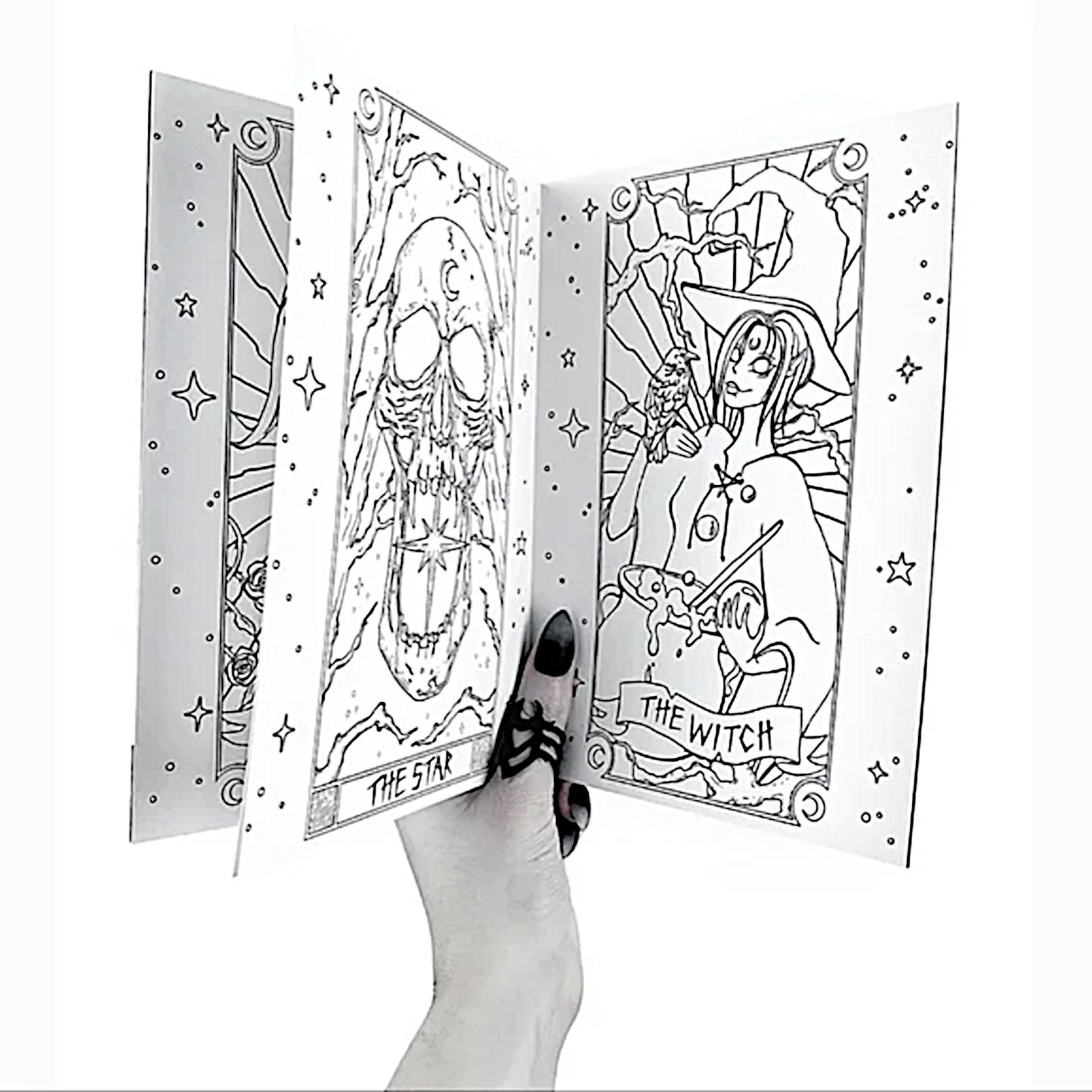 Tarot Coloring Book | Tarot inspired illustrations Recycled Paper - Rogue + Wolf - Books