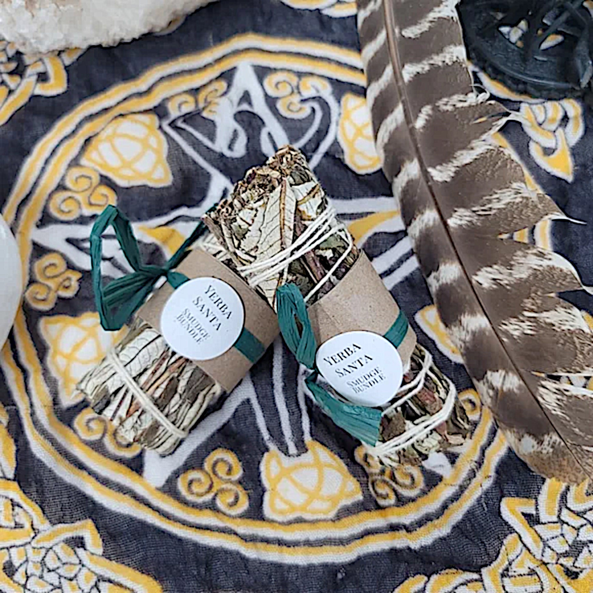 Yerba Santa Sage Bundle | Smudge/Cleanse Yourself & Your Home Set of Two w/Sack - A Gothic Universe - Smudging Sets