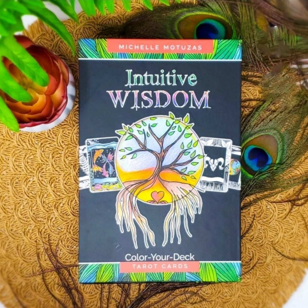 Tarot Deck | Intuitive Wisdom You Get To Color - Your Energy Infused - Red Feather - Tarot Cards